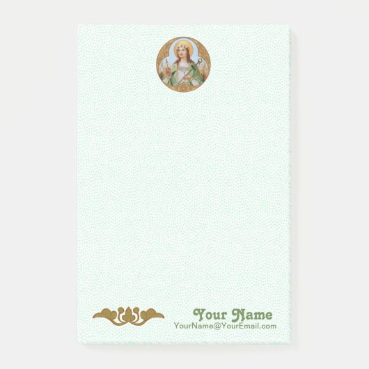 St. Philomena (BK 005) 4"x6" Post-it® Notes (Voorkant)