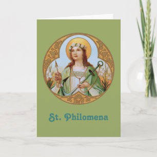 St. Philomena (BK 005) Blank Wenskaart Kaart