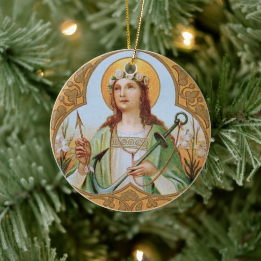St. Philomena (BK 005) Keramisch Ornament (Boom)