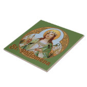 St. Philomena (BK 005) Tegeltje (Zijkant)
