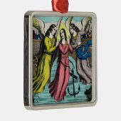 St. Philomena gered van verdrinking Metalen Ornament (Rechts)