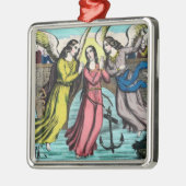 St. Philomena gered van verdrinking Metalen Ornament (Links)