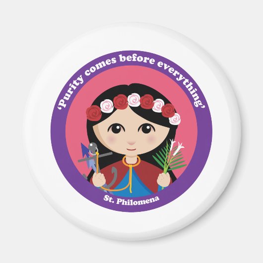 St. Philomena Magneet (Voorkant)