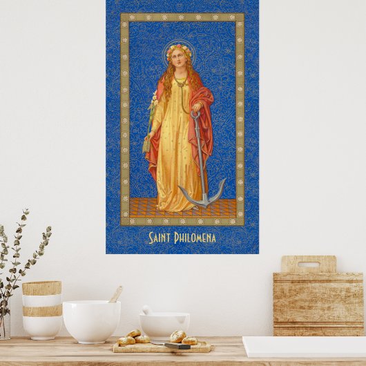 St. Philomena met Anchor (SNV 051) Poster (Keuken)