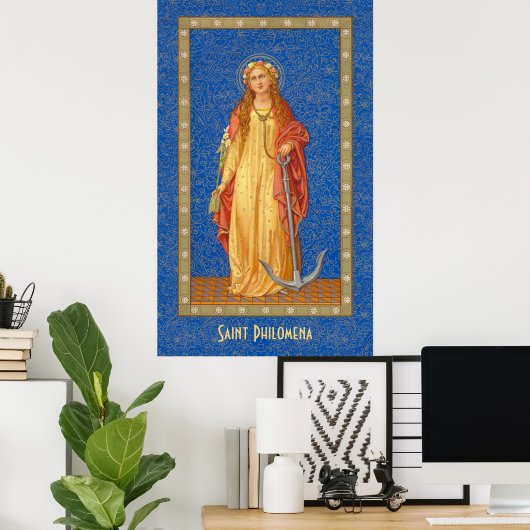 St. Philomena met Anchor (SNV 051) Poster (Thuiskantoor)