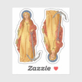St. Philomena met Anker Custom-Cut Vinyl Sticker (Vel)