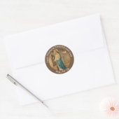 St. Philomena Palm Lilies FEEST AUGUSTUS 10 Ronde Sticker (Envelop)
