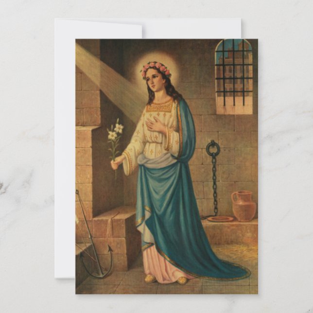 St Philomena Puissante carte de prière Novena (Devant)