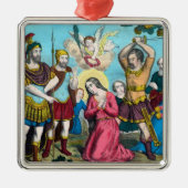 St. Philomena wordt onthoofd Metalen Ornament (Voorkant)