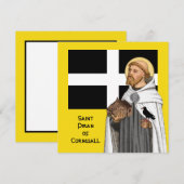 St. Piran of Cornwall (SAE 01) en Zijn vlag (Voorkant / Achterkant)