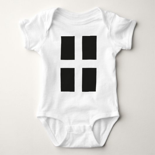 St. Pirans vlag Cornwall Kernow Romper (Voorkant)