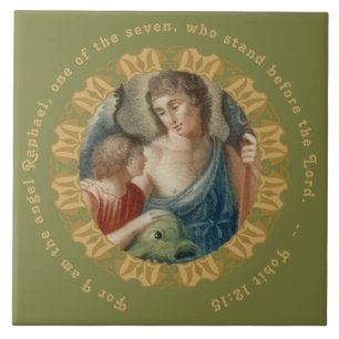St. Rafael de Aartsengel (M 012) Tegeltje