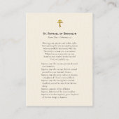 St. Rafaël van Brooklyn Orthodox Prayer Kaart Plaatskaartje (Achterkant)