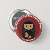 St. Rafqa Al-Rayes Ronde Button 5,7 Cm (Voorkant /achterkant)
