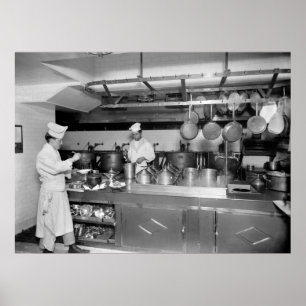 St. Regis Hotel Kitchen, begin jaren 1900 Poster