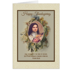 St religieux Therese de thanksgiving d'enfant