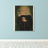 St. Rita de Casia Canvas Afdruk (Insitu (Houten vloer))