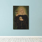 St. Rita de Casia Canvas Afdruk (Insitu (Houten vloer))