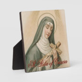 St. Rita van Cascia (M 015) Fotoplaat (Voorkant)