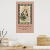 St. Rita van Cascia (M 015) Poster (Keuken)