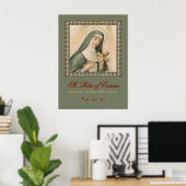 St. Rita van Cascia (M 015) Poster (Thuiskantoor)
