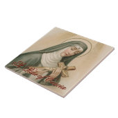 St. Rita van Cascia (M 015) Tegeltje (Zijkant)