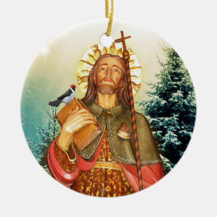 St. Rocco of St. Roch Round Prayer Ornament