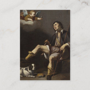 St. Rocco Roch Prayer tegen Corona-viruskaart Visitekaartje