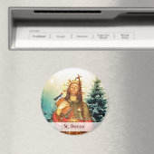 St. Rocco - San Rocco - St. Roch Round Magnet (In Situ (Lave-vaisselle))