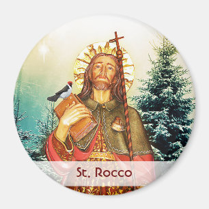 St. Rocco - San Rocco - St. Roch Round Magnet