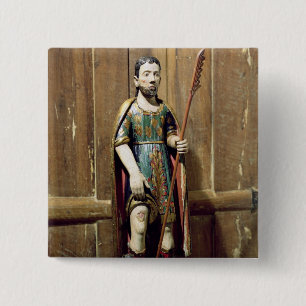 St. Rocco Vierkante Button 5,1 Cm