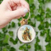 St. Roch Rocco: Italiaans Patron Saint of Dogs Sleutelhanger (Hand)