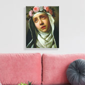 St. Roos van LIma Canvas Afdruk (Insitu (Woonkamer))