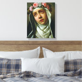St. Roos van LIma Canvas Afdruk (Insitu (Slaapkamer))