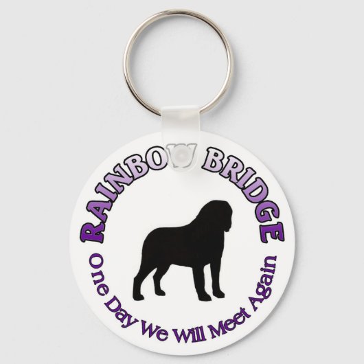 ST. SAINT BERNARD RAINBOW BRIDGE SYMPATHY SLEUTELH SLEUTELHANGER (Voorkant)