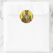 St Saint Patrick Portrait Ronde Sticker (Tas)