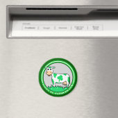 ST. Saint Patrick's Day Vache Magnet Shamrock (In Situ (Lave-vaisselle))