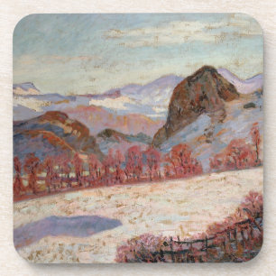 St. Sauves d'Auvergne, c.1900 (olie op het paneel) Bier Onderzetter