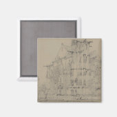 St. Sauveur, Dives, Normandy, c.1821 Magneet (Voorkant / Achterkant)