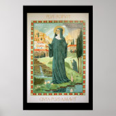 St. Scholastica en Benedict Poster (Voorkant)