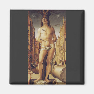 St Sebastian by Liberale Da Verona Magneet