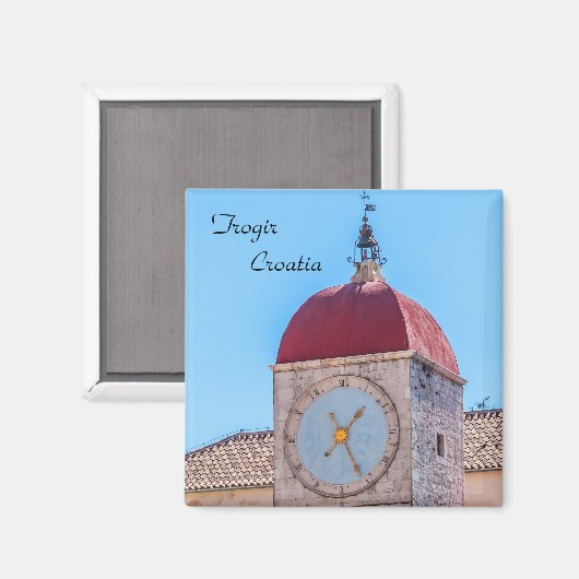 St Sebastian Church in Trogir - Dalmatia, Kroatië Magneet (Voorkant / Achterkant)