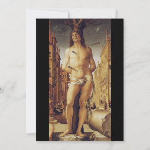 St Sebastian door Liberale Da Verona Kaart