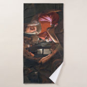 St. Sebastian Embraced by Irene, La Tour Badhanddoek (Badhanddoek)