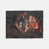 St. Sebastian Embraced by Irene, La Tour Fleece Deken (Voorkant (Horizontaal))