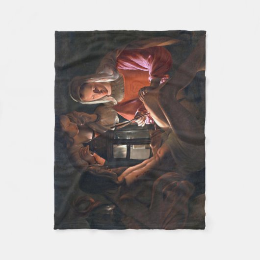 St. Sebastian Embraced by Irene, La Tour Fleece Deken (Voorkant)