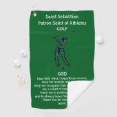 St. Sebastian Patron St. Atleten Golf Katholiek Golfhanddoek (Insitu)