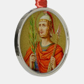 St. Sebastian (SNV 24) Premium Round Metalen Ornament (Rechts)