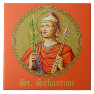 St. Sébastien (SNV 24) (Image ronde) Carreau 1