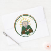 St. Sergius van Radonezh Classic Ronde Sticker (Envelop)